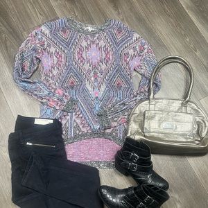 Aztec design sweater